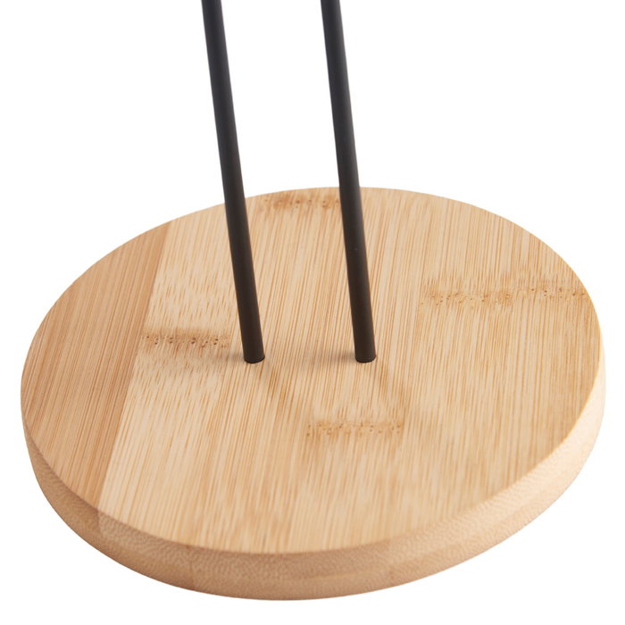 Day Portarrollos Diámetro 14 cm Altura 30 cm Base Bambú Barra Metal