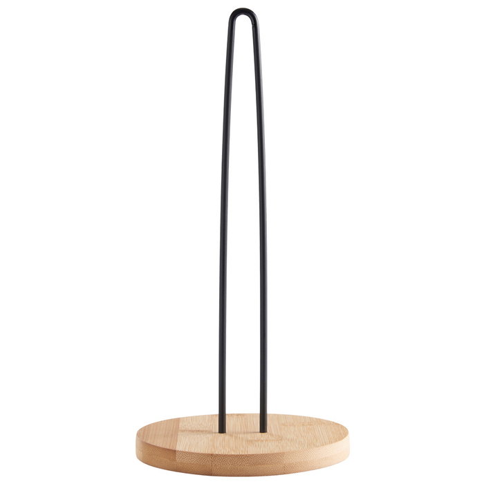 Day Portarrollos Diámetro 14 cm Altura 30 cm Base Bambú Barra Metal