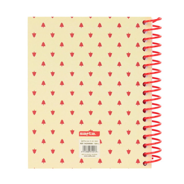 Safta Cuaderno Espiral A6 120 Hojas Cuadriculado 5 mm
