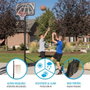 Color Baby Lifetime Canasta de Baloncesto Portátil con Tablero Ajustable