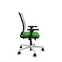 PIQUERAS Y CRESPO Silla de oficina Haches con mecanismo Sincro/Traslack, Verde y Blanco