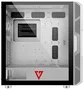 Modecom Volcano Amirani blanca Torre Midi Tower ATX Gaming con Ventiladores ARGB y Cristal Templado