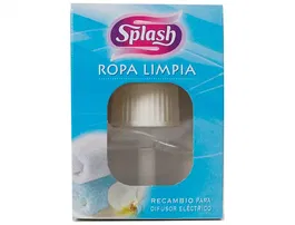 Splash Ambientador Electrico Recambio Aroma Ropa Limpia 25 ml