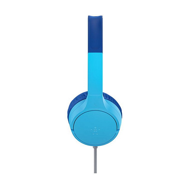 Belkin AUD010hqBL SoundForm Mini Auriculares On-Ear Alámbricos para Niños con Micrófono, USB-C, Azul, Protección Contra Caídas y Agua
