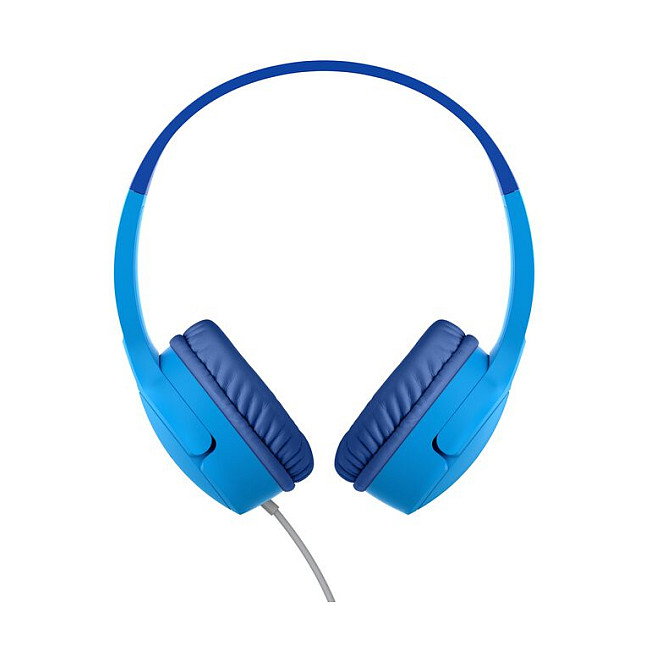 Belkin AUD010hqBL SoundForm Mini Auriculares On-Ear Alámbricos para Niños con Micrófono, USB-C, Azul, Protección Contra Caídas y Agua