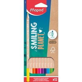 Lapices De Colores Maped Smiling Planet Fsc Estuche De 12 (Set de 12)