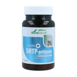 Soria Natural 5HTP Griffonia 1000mg con B3, B6 y Vitamina D3 - 30 Comprimidos