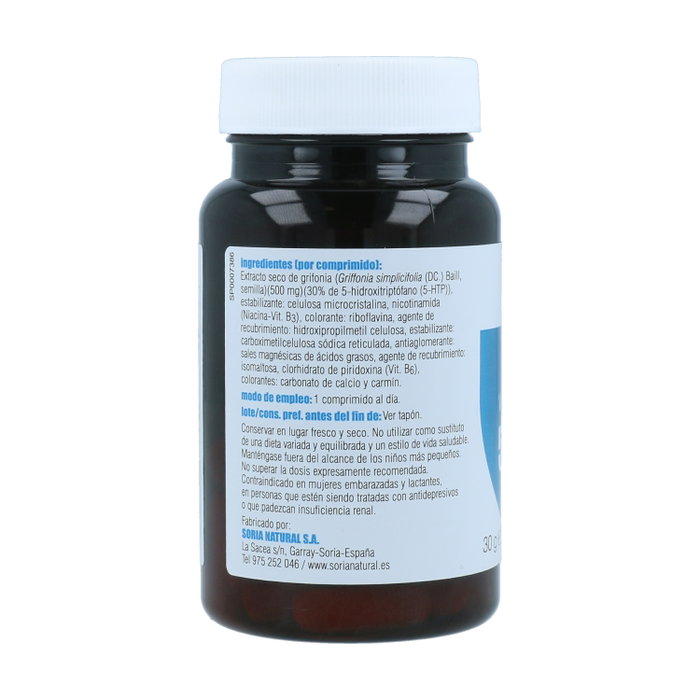 Soria Natural 5HTP-Griffonia con Vitaminas B3 y B6 (30 comprimidos)