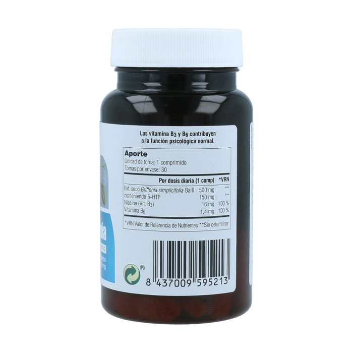 Soria Natural 5HTP-Griffonia con Vitaminas B3 y B6 (30 comprimidos)