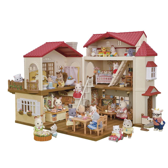Sylvanian Families SYL5054131057087 La Gran Casa Iluminada y Su Habitación Secreta Figuras en Miniatura