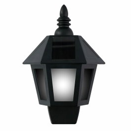 Grundig Aplique solar LED 31 leds, luz fría/efecto llama, negro