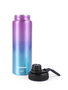 Inde Botella Sport Agua Aluminio Metalizado 800 ml 24.2x7.3 cm (12 Unidades)