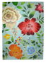 DKD Home Decor Decoración de Pared Cristal Lienzo Flores 80x4x120