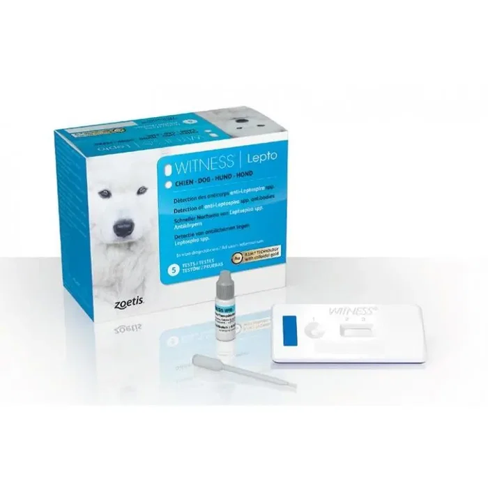 Zoetis Witness 5Test Detección Anticuerpos anti-Leptospira spp. Canina Zoetis Witness 5Test Detección Anticuerpos anti-Leptospira spp. Canina