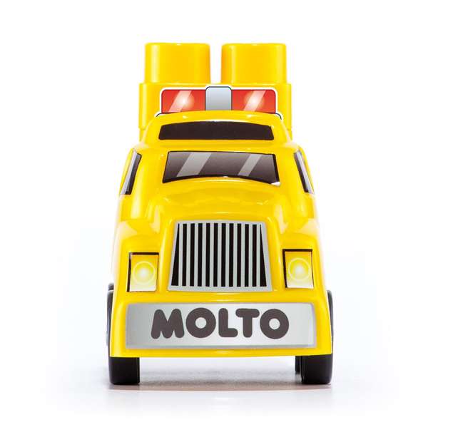 Molto Camión de Bloques con Remolque - 25 Piezas - Juguete de Construcción en Español e Inglés