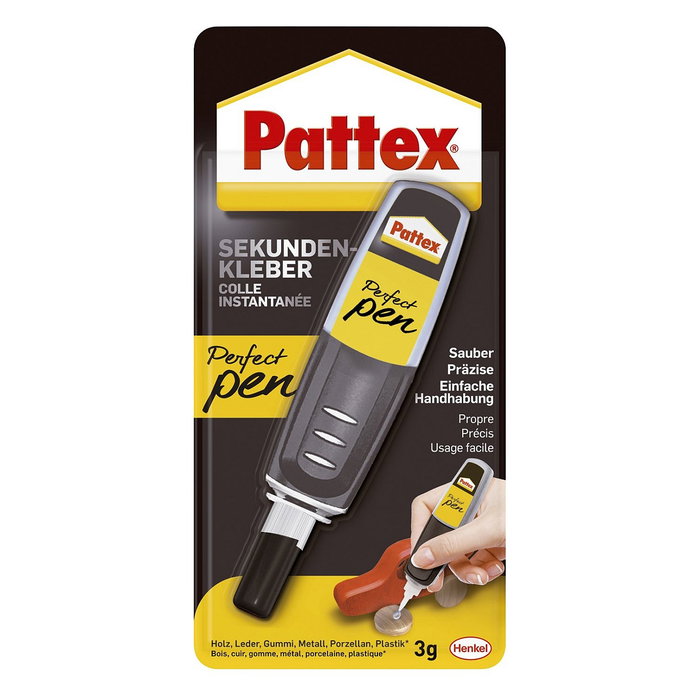 Pattex PSPP3 Sekundenkleber Perfect Pen Superpegamento en Aplicador de Pluma 3g Pattex PSPP3 Sekundenkleber Perfect Pen Superpegamento en Aplicador de Pluma 3g