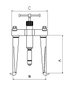 Extractor Hidráulico Forza 2 Patas 160X195