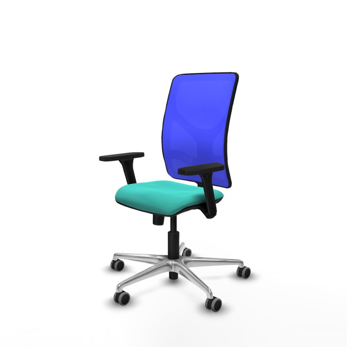 PIQUERAS Y CRESPO Silla de oficina Motilla con mecanismo Sincro, Turquesa y Azul PIQUERAS Y CRESPO Silla de oficina Motilla con mecanismo Sincro, Turquesa y Azul