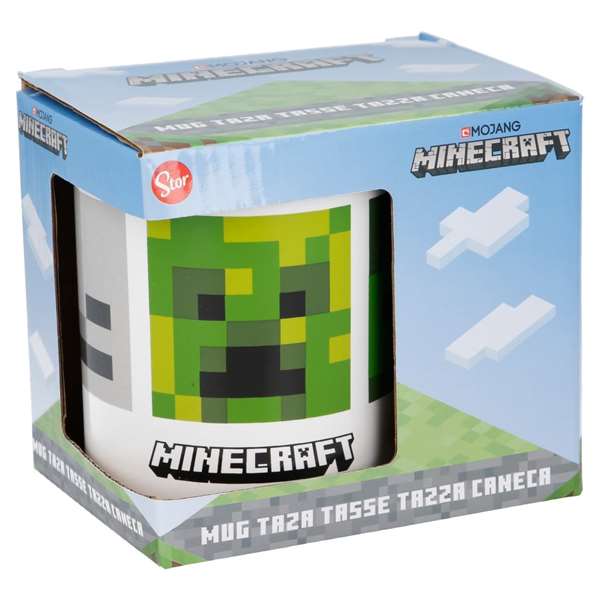 Stor Taza Cerámica Minecraft 325 ml con Caja Regalo