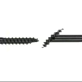 INDEX Tornillo Rosca Madera Inviolable Negro Largo 70Mm Diámetro 7Mm