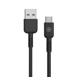 muvit for change cable USB a Tipo C 3A/27W 1.2m negro