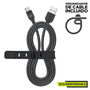 muvit for change cable USB a Tipo C 3A/27W 1.2m negro