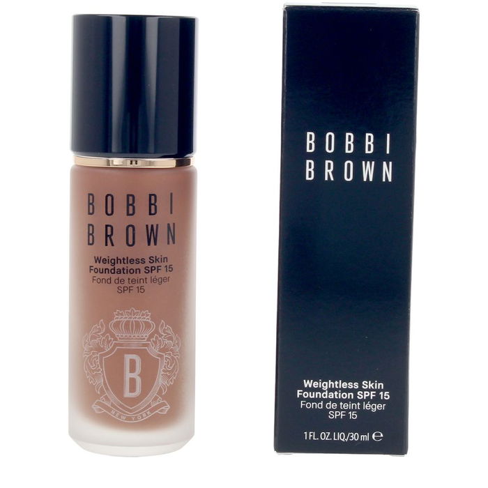 BOBBI BROWN WEIGHTLESS SKIN foundation SPF15 #Neutral Chestnut 30 ml Base de Maquillaje Ligera y Duradera