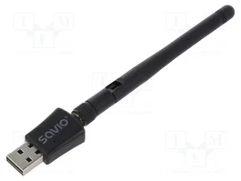 SAVIO AK-61 Adaptador de Red WiFi USB 2.0 Negro