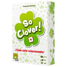 Repos Production Juego de Mesa So Clover PEGI 10 - Juego Cooperativo de Asociación de Palabras en Español para 3 a 6 Jugadores