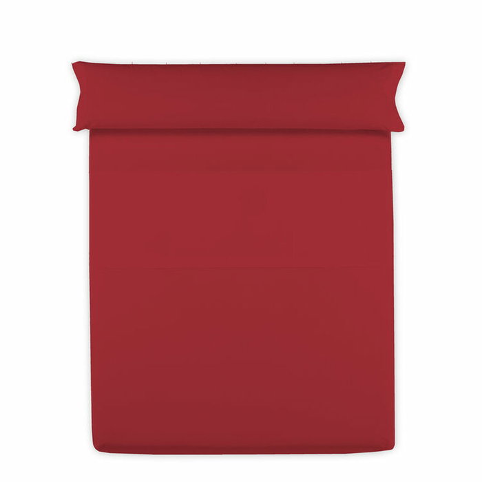 Sábana Encimera Hosteline Rojo Cama de 120 Sábana Encimera Hosteline Rojo Cama de 120