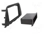 PER.PIC. Bastidor de montaje de radio 2 DIN negro para Suzuki SX4 S-Cross