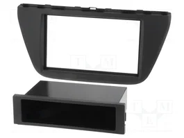 PER.PIC. Bastidor de montaje de radio 2 DIN negro para Suzuki SX4 S-Cross