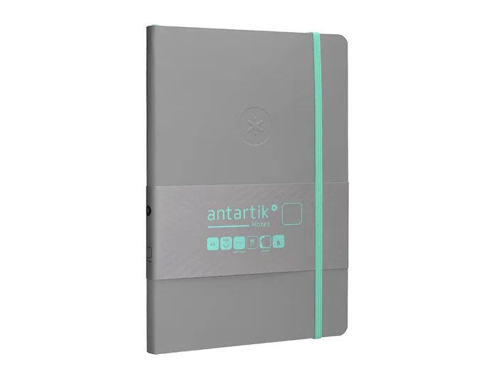 Antartik Cuaderno A5 Tapa Blanda Hojas Lisas Gris y Turquesa 80 Hojas 80gr FSC Colección Antartik Notes Antartik Cuaderno A5 Tapa Blanda Hojas Lisas Gris y Turquesa 80 Hojas 80gr FSC Colección Antartik Notes
