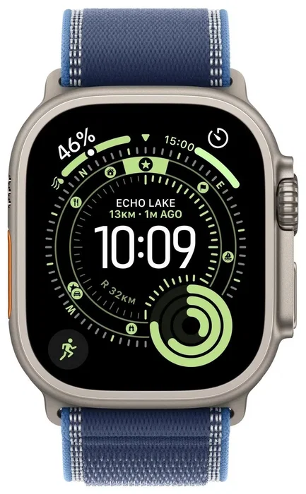 Apple Watch Ultra 3 GPS + Cellular 49mm Titanio Natural - Blue Trail Loop S/M Apple Watch Ultra 3 GPS + Cellular 49mm Titanio Natural - Blue Trail Loop S/M