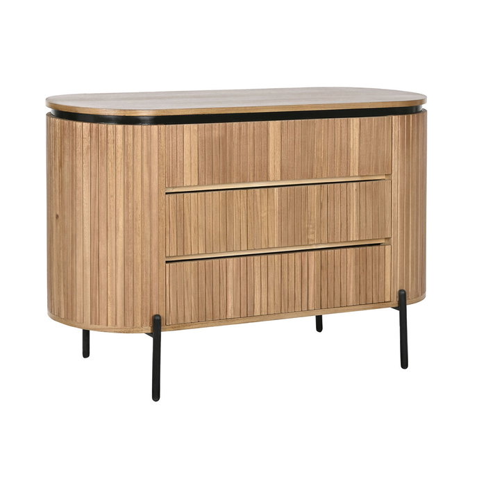 DKD Home Decor Cómoda Paulownia y Metal Natural DKD Home Decor Cómoda Paulownia y Metal Natural