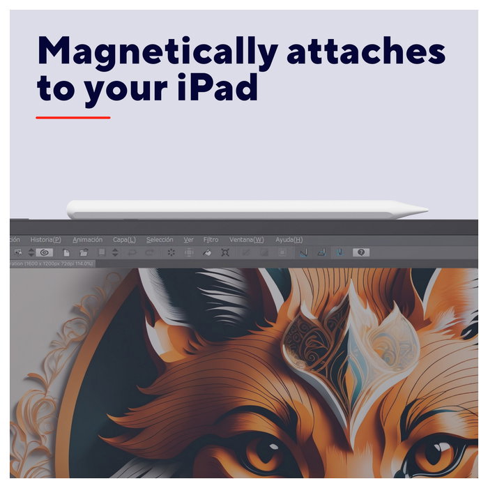 Trust Kyna Lápiz Óptico Activo para iPad 2018+ y iPad Pro - Blanco - Punta de Recambio Incluida