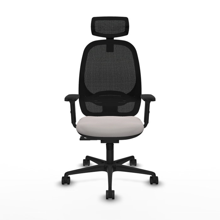 PIQUERAS Y CRESPO Silla de oficina Cilanco con mecanismo Sincro Blanco y Negro PIQUERAS Y CRESPO Silla de oficina Cilanco con mecanismo Sincro Blanco y Negro