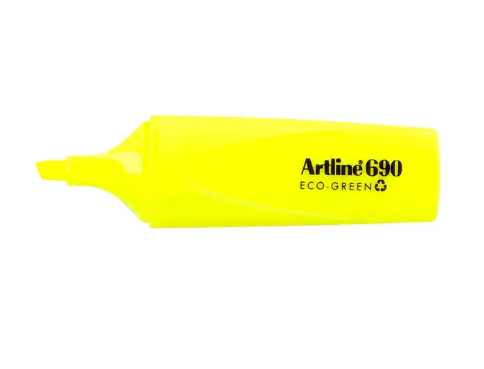 Artline Rotulador Fluorescente EK-690 Eco Green Amarillo