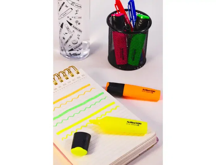 Artline Rotulador Fluorescente EK-690 Eco Green Amarillo