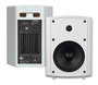 Vivolink Altavoces Activos 2x50W Blanco - Conjunto de 2 Altavoces con 6,5", Función ECO, Para Salas hasta 80m², Incluye Soportes