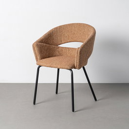 Silla Brazos Moka Tejido-Metal 59 X 61 X 82 cm (Set de 2)