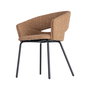 Silla Brazos Moka Tejido-Metal 59 X 61 X 82 cm (Set de 2)