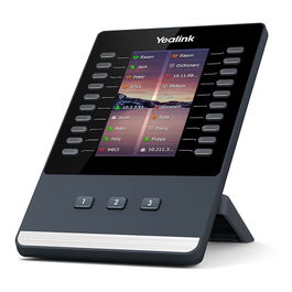 Yealink EXP43 Funkcionstasten-Erweiterungsmodul - Modulo de extension de teclas, 23 botones negro/gris, compatible con T43U/T46U/T48U