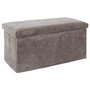 Home Deco Factory Puf Plegable Scott Taupé Colección Cocooning 76x38x38 cm