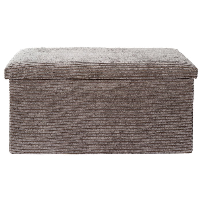 Home Deco Factory Puf Plegable Scott Taupé Colección Cocooning 76x38x38 cm