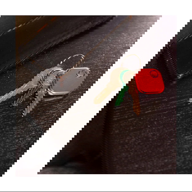 Shelly BLU Button 1 Botón Inteligente Bluetooth Inalámbrico, Rojo, Conecta y Juega (Plug & Play), Rango 30m, Batería CR2032