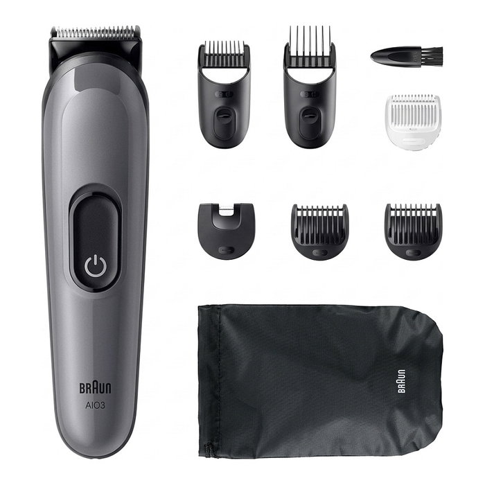 Braun Series 3 All-In-One Style Kit AIO3540 Recortador Multifuncional 8 en 1, Barba, Nariz y Oido, Gris Braun Series 3 All-In-One Style Kit AIO3540 Recortador Multifuncional 8 en 1, Barba, Nariz y Oido, Gris