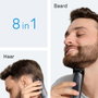 Afeitadora Recargable Ergonómica Multifunción 8 en 1 Braun 8 Piezas