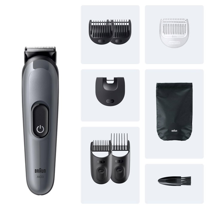 Afeitadora Recargable Ergonómica Multifunción 8 en 1 Braun 8 Piezas
