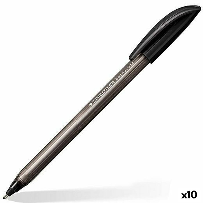 STAEDTLER 4320 Bolígrafo Negro (Set de 10)